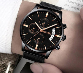 Luxury Full Steel Mesh Wristwatch