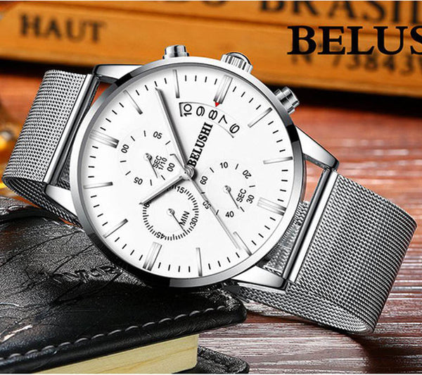 Luxury Full Steel Mesh Wristwatch