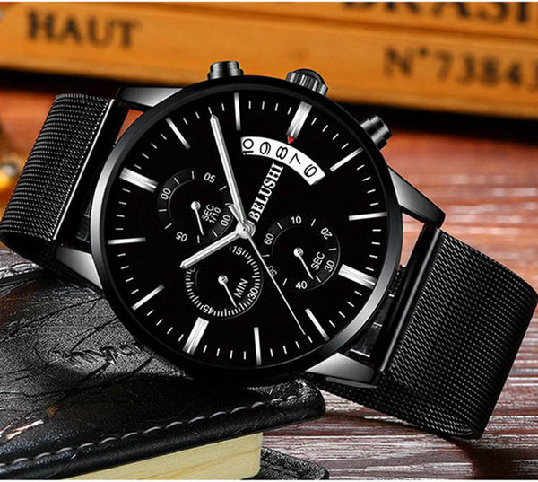 Luxury Full Steel Mesh Wristwatch