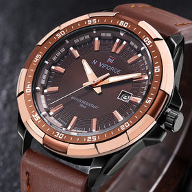 Casual Real Time Quartz Wristwatch